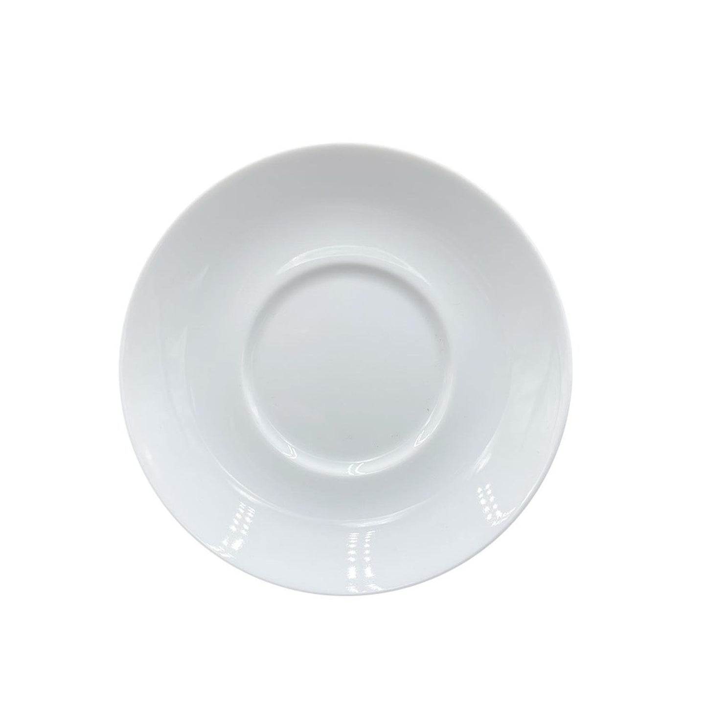 Delta dia.6" Round White Porcelain Saucer