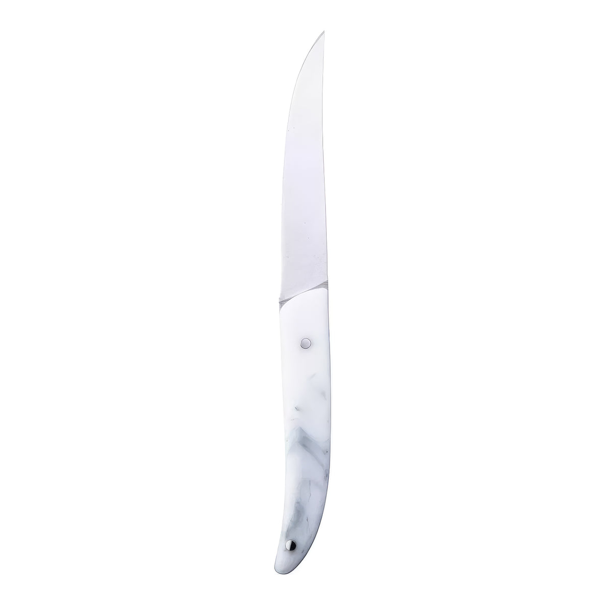 Flatware Accessories 9.25"  White Stainless Steel Steak Knife