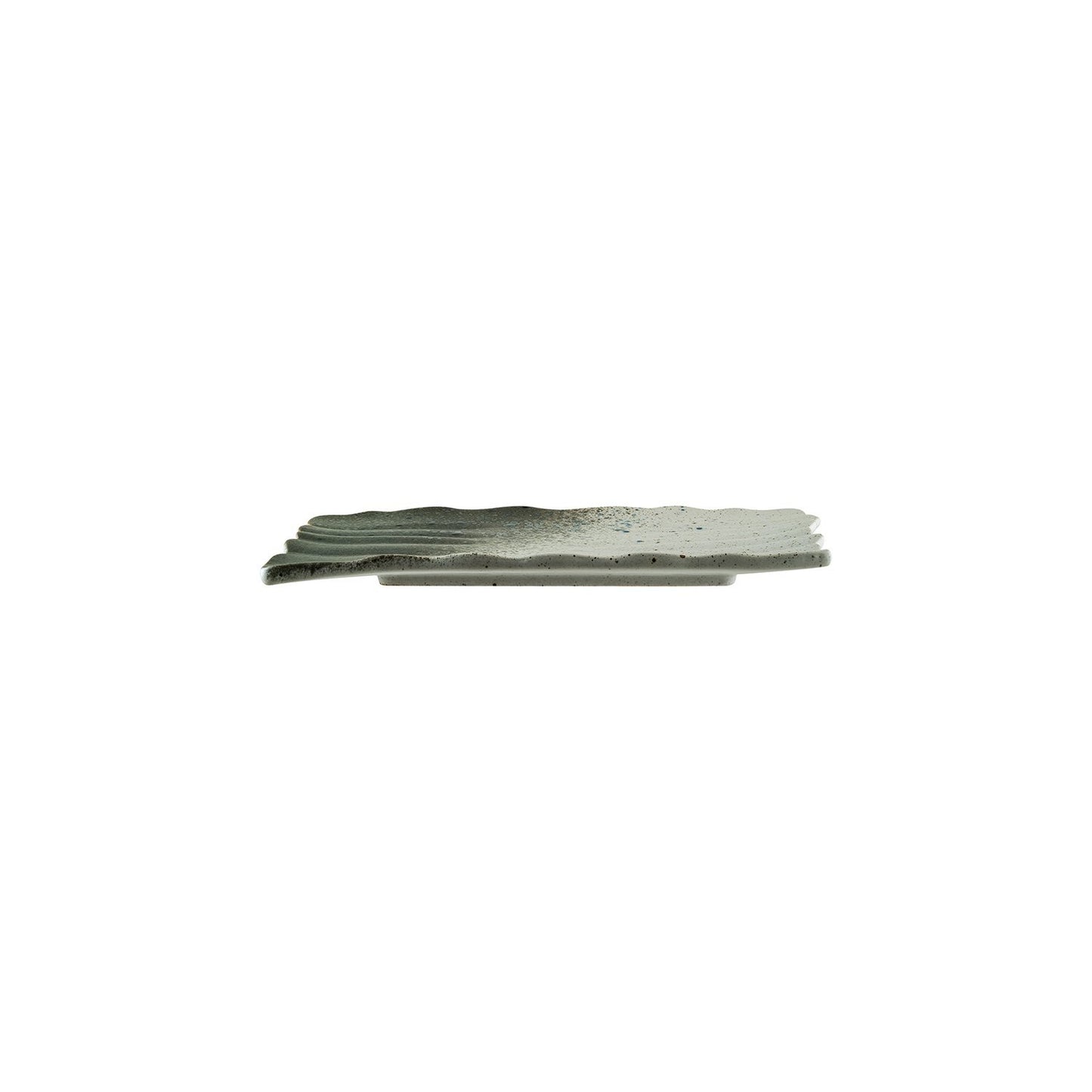 Turgla Vitrified Gaia 11" x 7.25" Rectangular Decorated Vitrified Plate - Case Pack: 4
