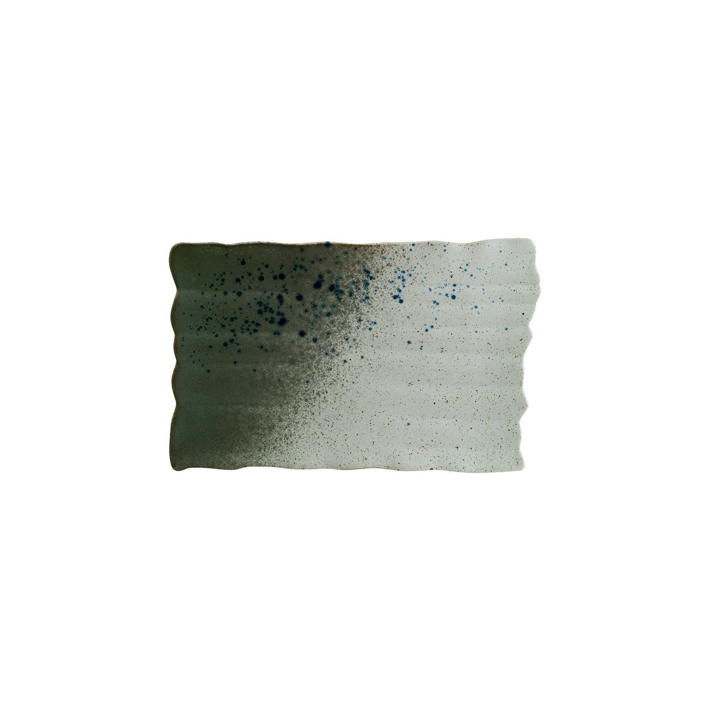 Turgla Vitrified Gaia 11" x 7.25" Rectangular Decorated Vitrified Plate - Case Pack: 4