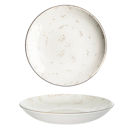 Porcelain Grain dia.11" h:2.5" 57 oz. Round Decorated Porcelain Bowl - Case Pack: 6