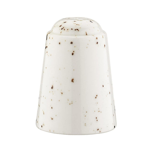 Turgla Vitrified Grain  Round Decorated Vitrified Salt Shaker - Case Pack: 24