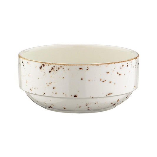 Turgla Vitrified Grain dia.4.75" h:2" 12 oz. Round Decorated Vitrified Bowl - Case Pack: 12