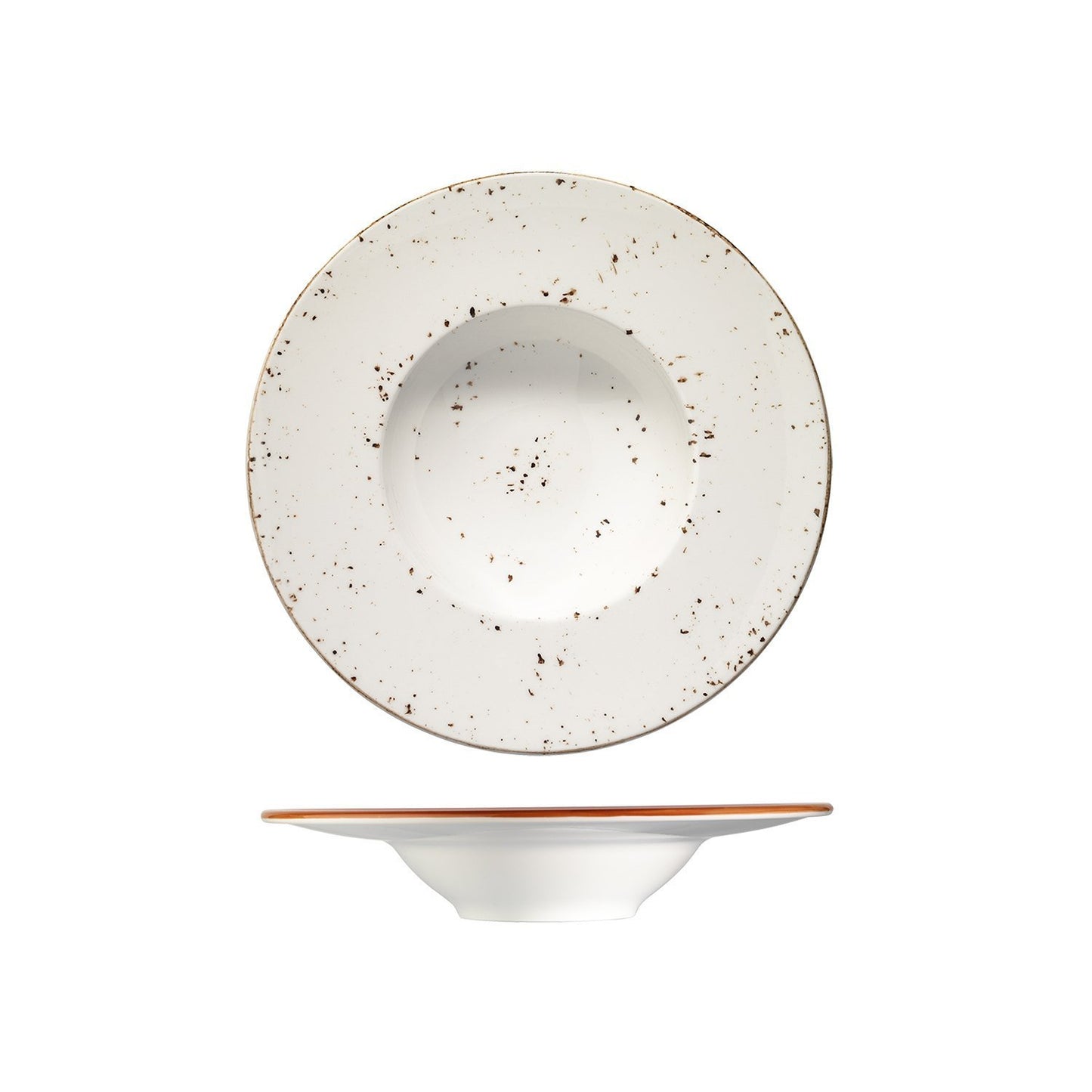 Turgla Vitrified Grain dia.11" h:2.5" 14 oz. Round Decorated Vitrified Bowl - Case Pack: 6