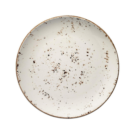 Turgla Vitrified Grain dia.6.75" Round Decorated Vitrified Plate - Case Pack: 12