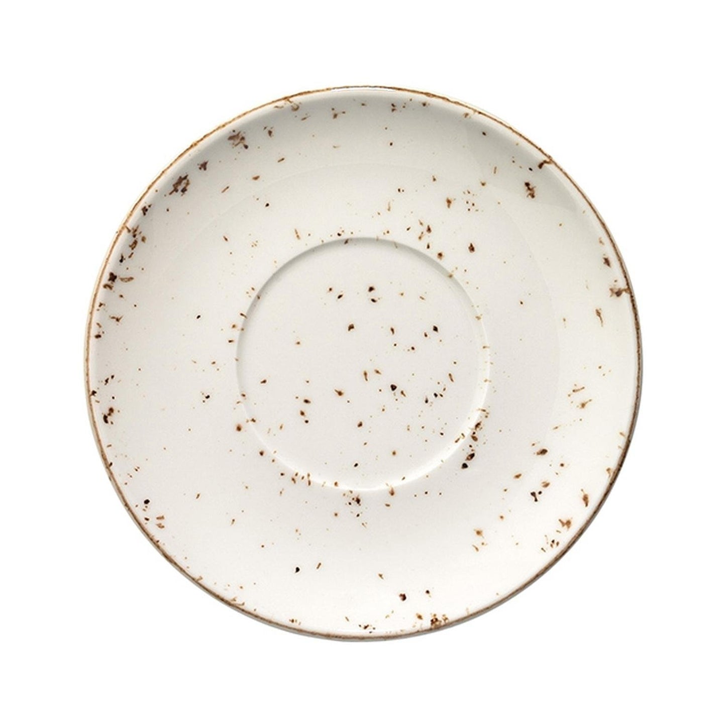 Turgla Vitrified Grain dia.6.75" Round Decorated Vitrified Saucer - Case Pack: 12