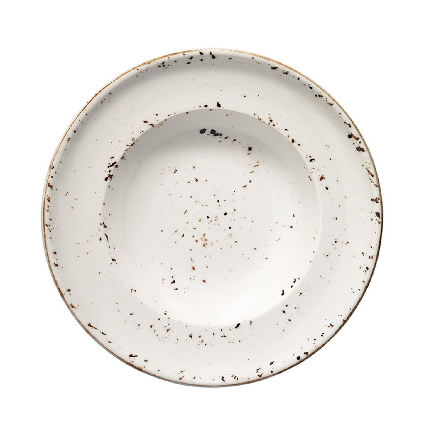 Porcelain Grain dia.10.75" h:2.25" 16 oz. Round Decorated Porcelain Bowl - Case Pack: 6