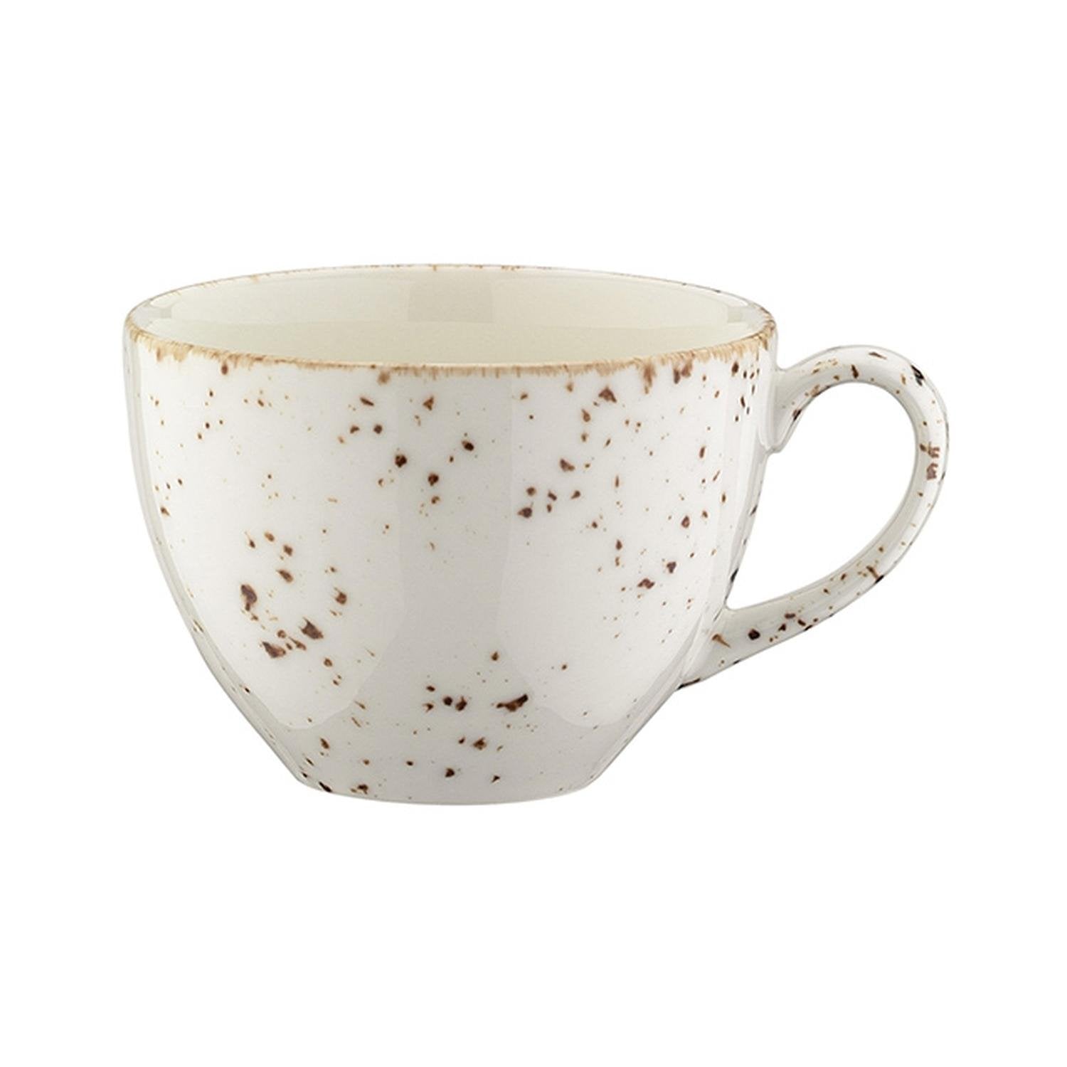Grain dia.3.5" h:2.75" 7 oz. Round Decorated Vitrified Cup