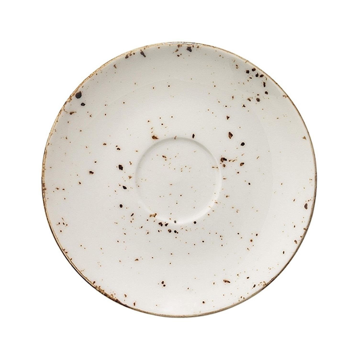 Grain dia.4.75" Round Decorated Vitrified Saucer