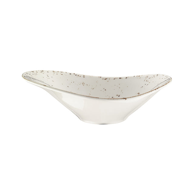 Porcelain Grain 11" x 7.5" x h:3.5" 25 oz. Oval Decorated Porcelain Bowl - Case Pack: 6