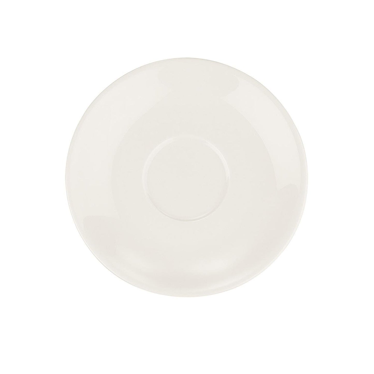 Turgla Vitrified Gourmet dia.5" Round Warm White Vitrified Saucer - Case Pack: 6