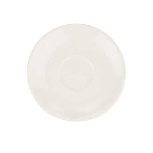 Turgla Vitrified Gourmet dia.5" Round Warm White Vitrified Saucer - Case Pack: 6