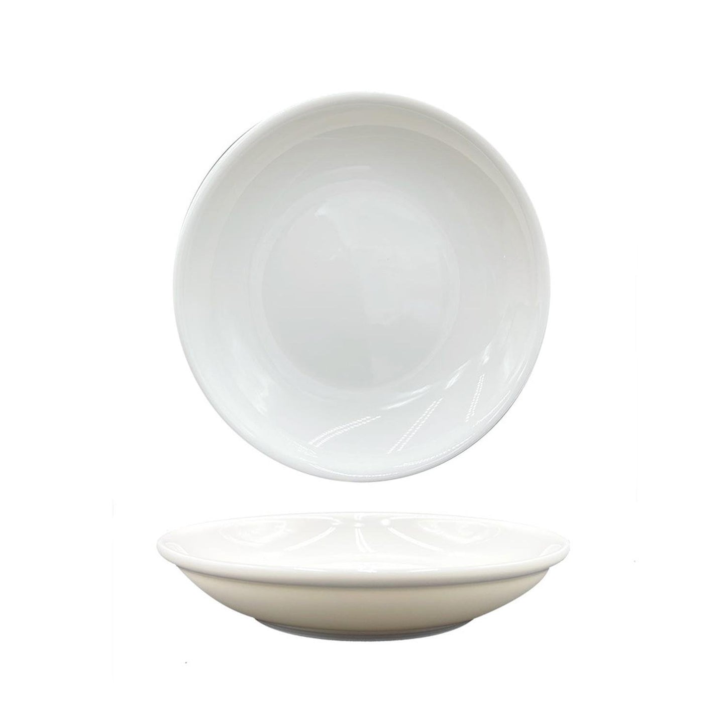 Gourmet dia.8" h:1.5" 17 oz. Round Warm White Vitrified Bowl