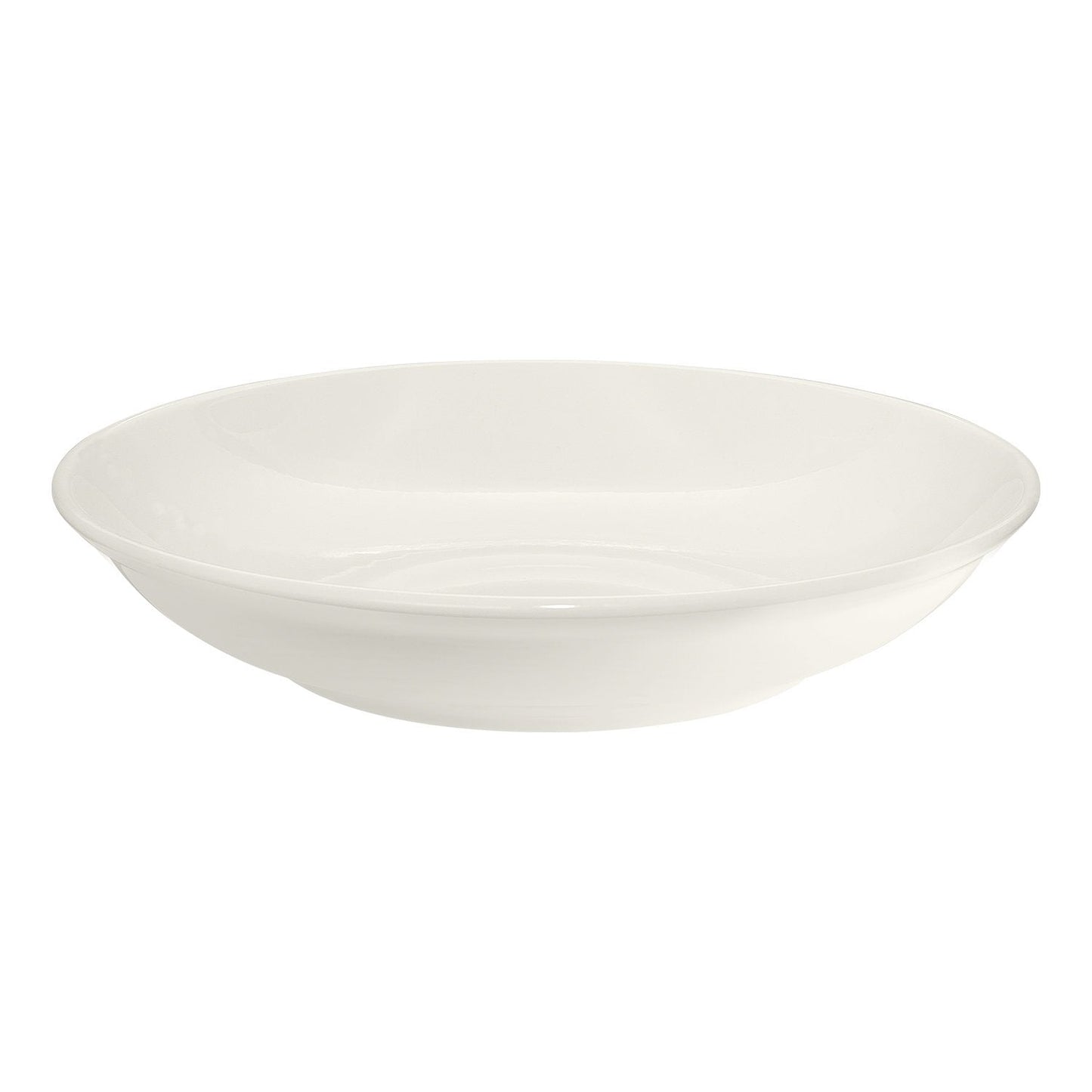 Porcelain Gourmet dia.8" h:1.5" 17 oz. Round Warm White Porcelain Bowl - Case Pack: 12