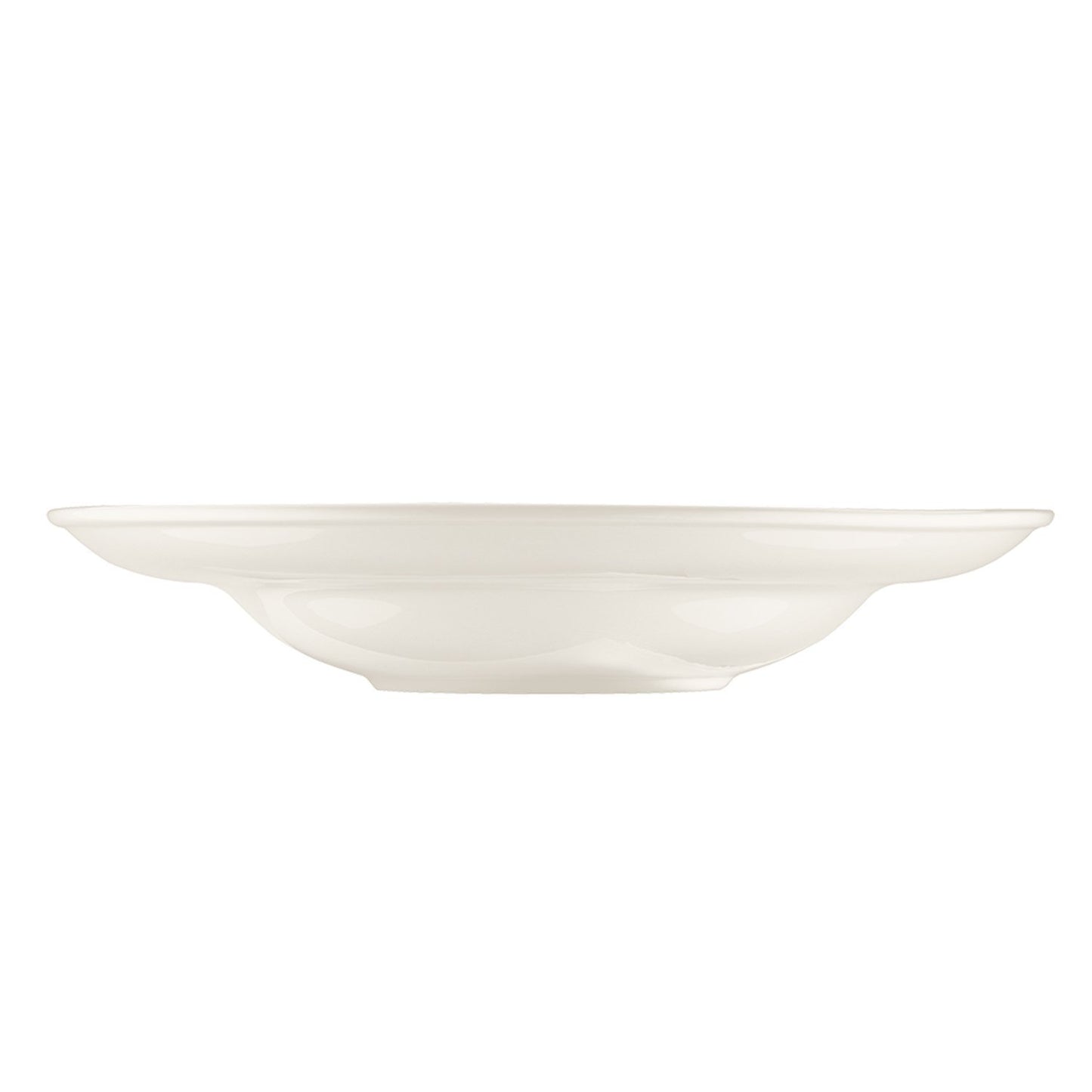 Gourmet dia.9.5" h:2" 14 oz. Round Warm White Vitrified Bowl