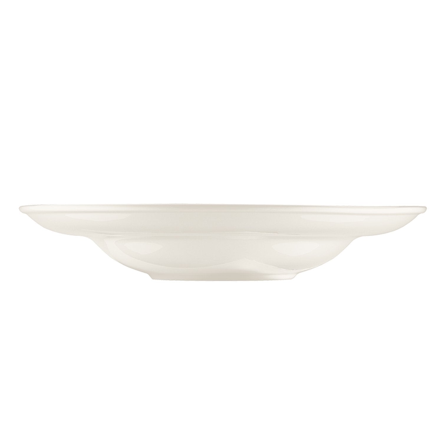 Gourmet dia.9.5" h:2" 14 oz. Round Warm White Vitrified Bowl