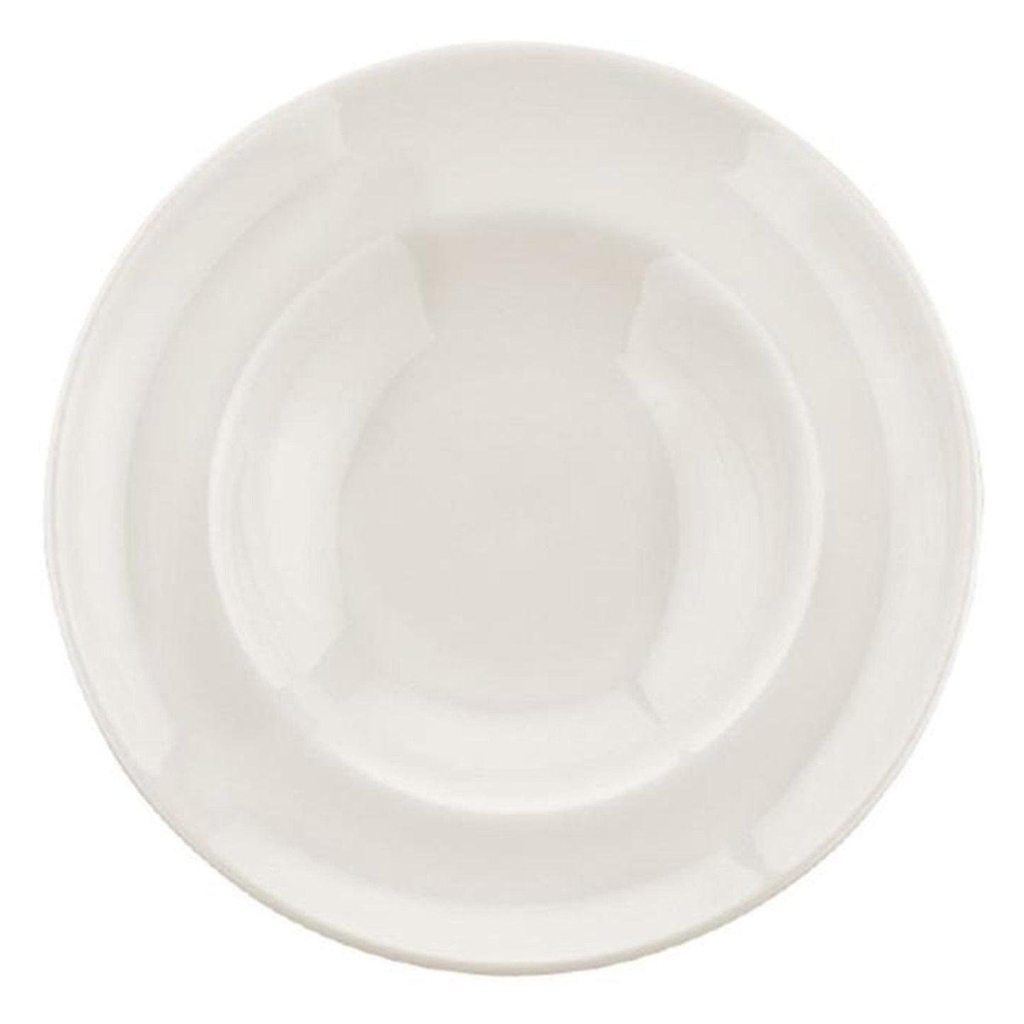 Porcelain Gourmet dia.9.5" h:2" 14 oz. Round Warm White Porcelain Bowl - Case Pack: 6