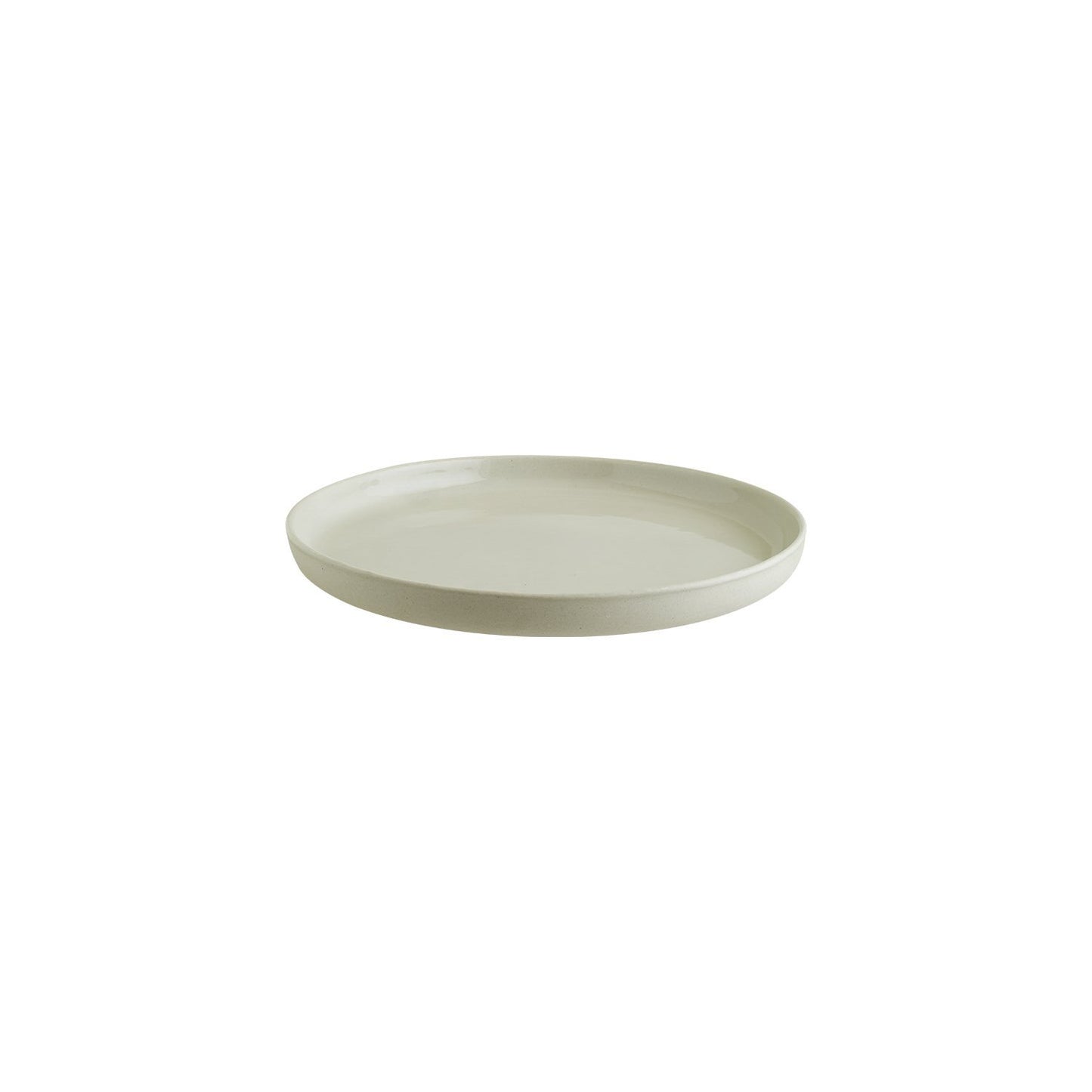 Turgla Vitrified Ground dia.9.75" Round Cream Vitrified Plate - Case Pack: 6