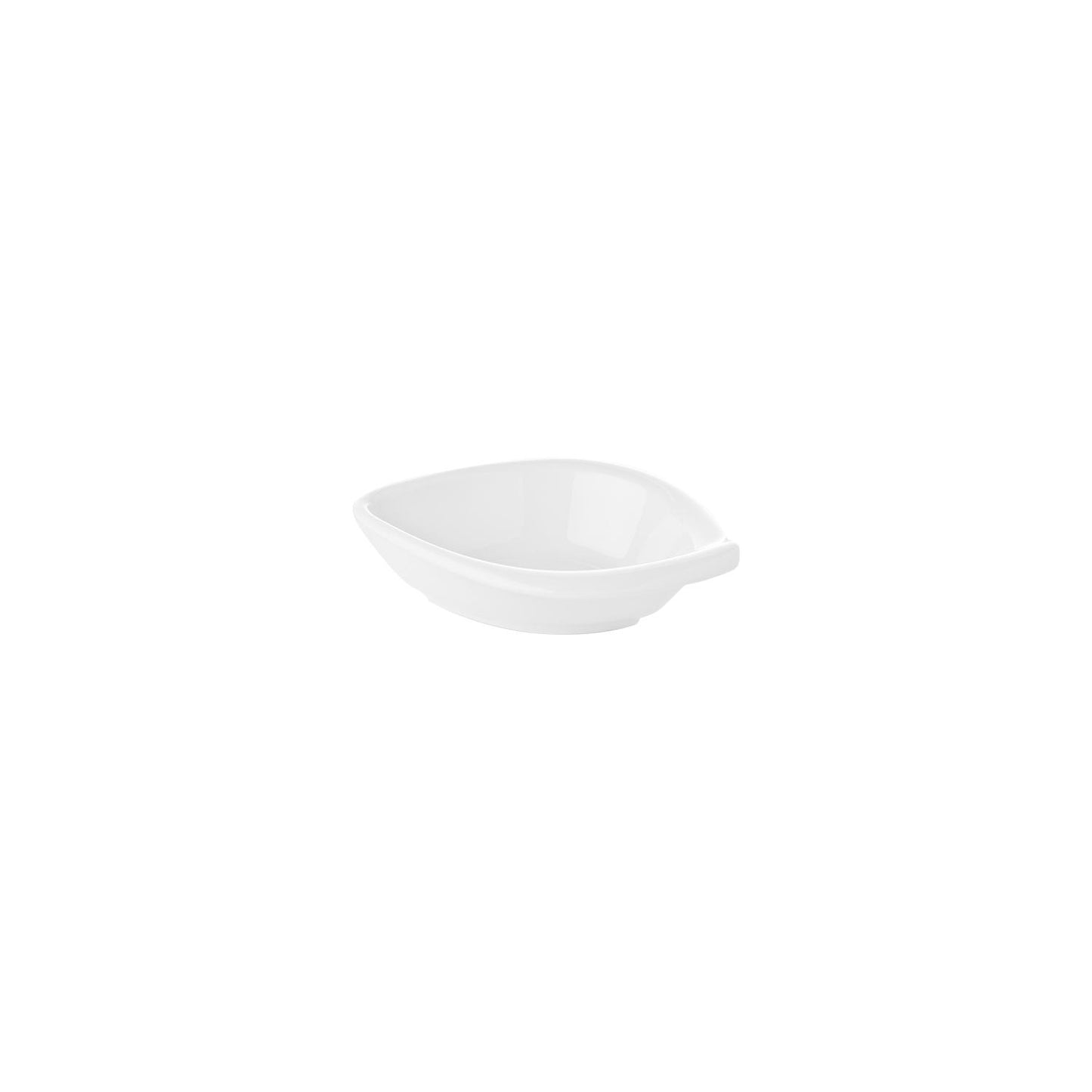 Porcelain Hawaii 7.5" x 6" x h:2" 10 oz. Oval White Porcelain Bowl - Case Pack:6