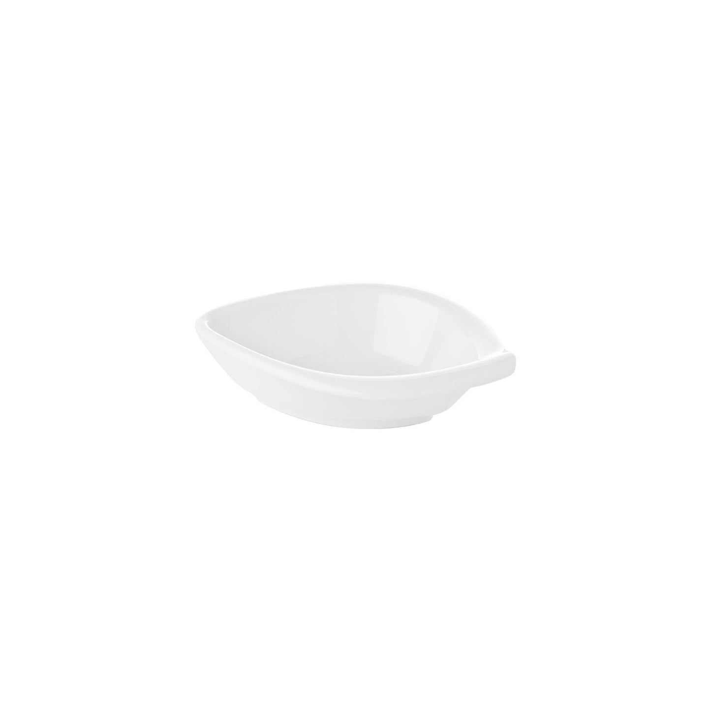 Porcelain Hawaii 9.5" x 7.5" x h:1.5" 14 oz. Oval White Porcelain Deep Plate - Case Pack:12