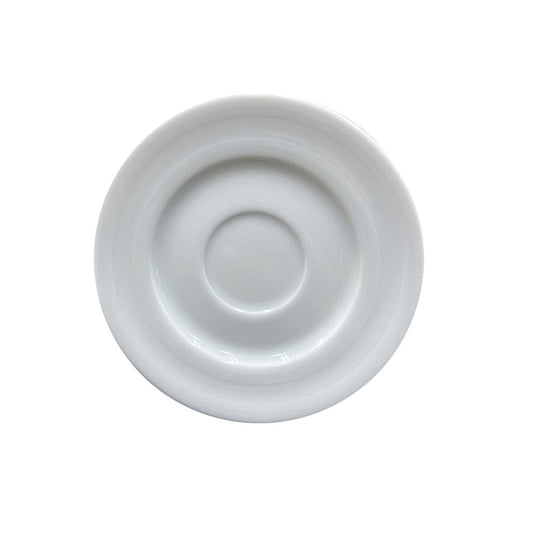 Porcelain Lizbon dia.4.5" Round White Porcelain Saucer - Case Pack:12