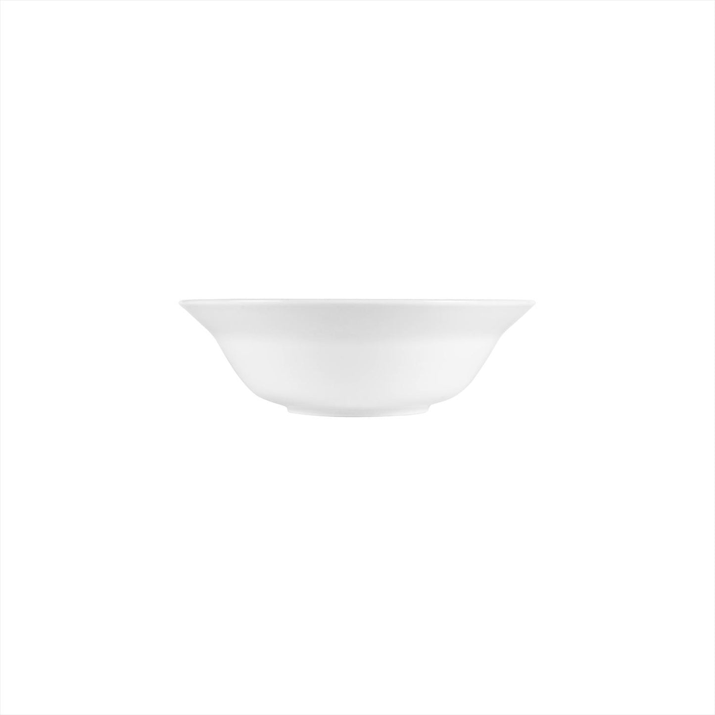 Porcelain Lizbon dia.9" h:2.75" 42 oz. Round White Porcelain Bowl - Case Pack:6