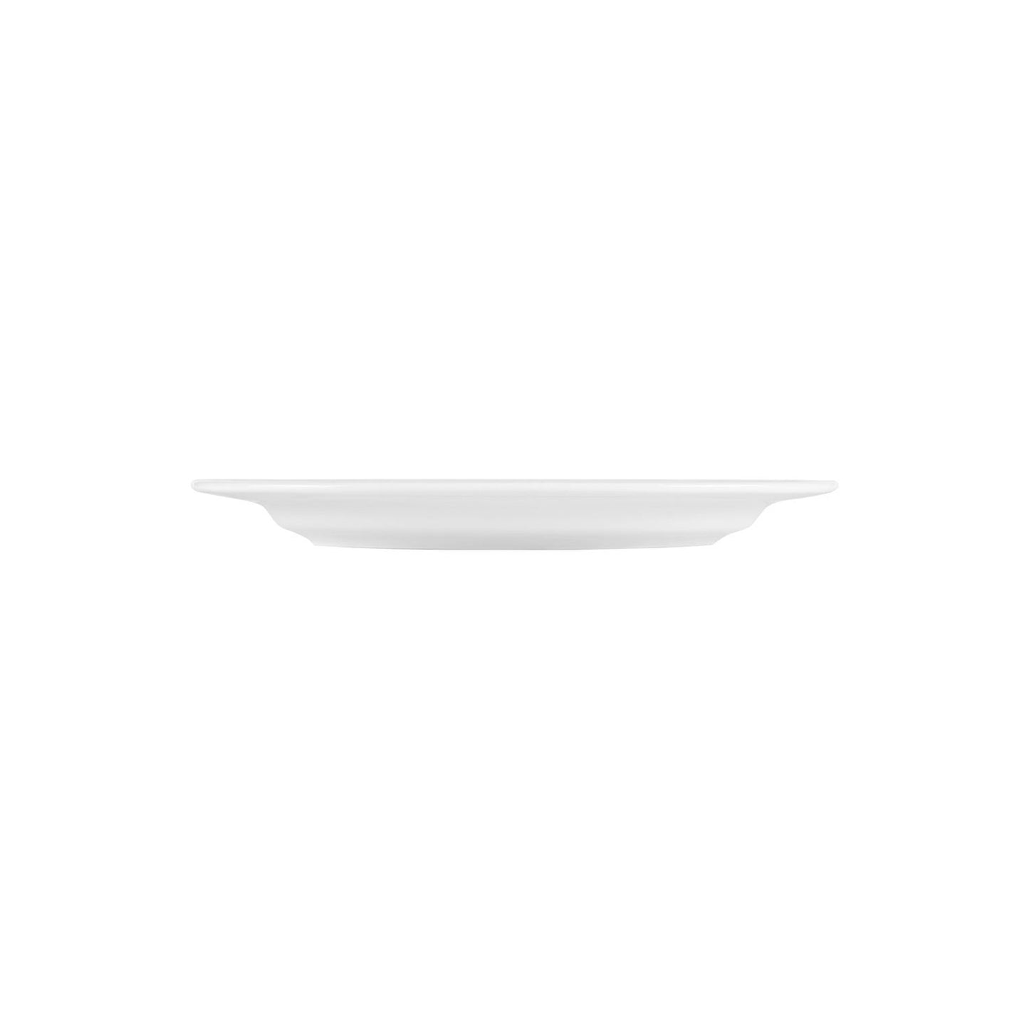 Porcelain Lizbon 11.25" x 8" x h:1" Oval White Porcelain Platter - Case Pack:6