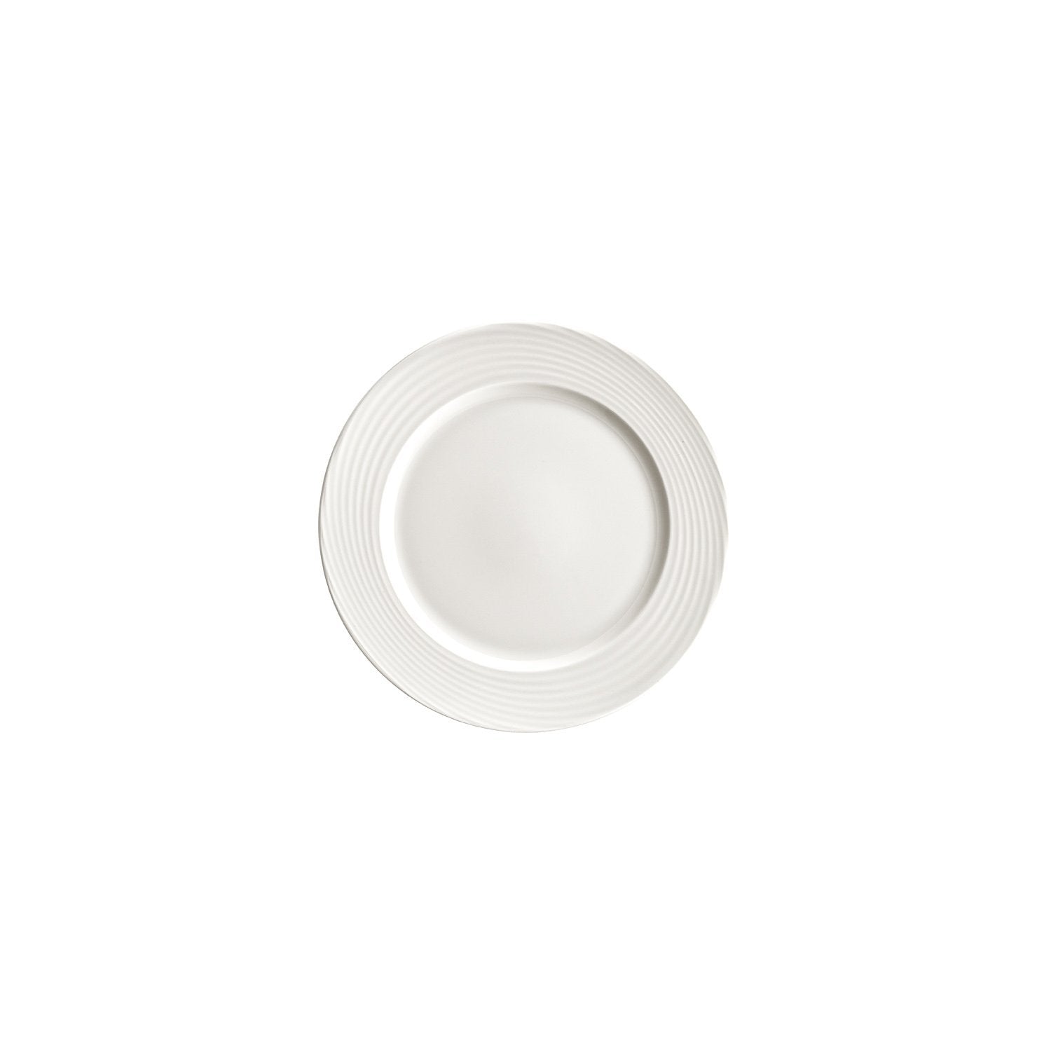 Loop dia.8.25" Round Warm White Vitrified Plate