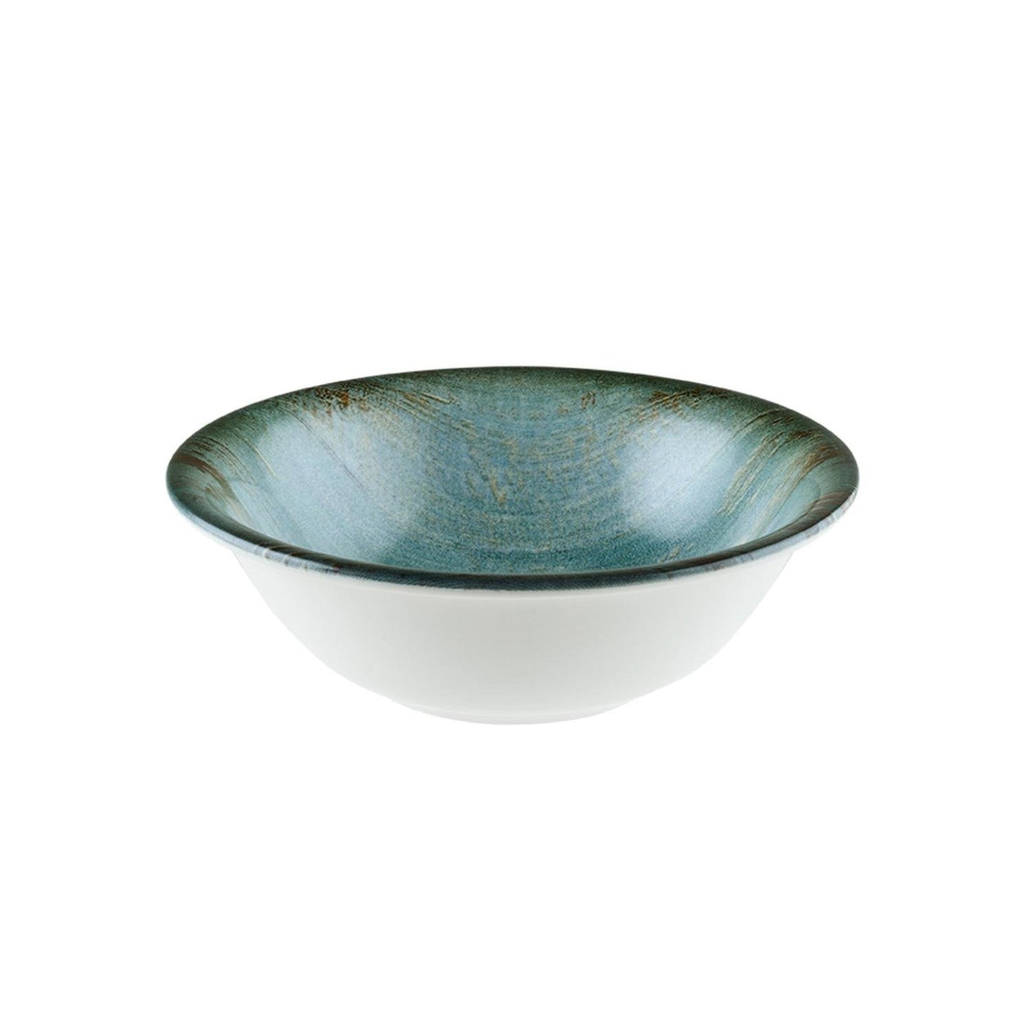 Turgla Vitrified Madera dia.6.25" h:2" 13 oz. Round Decorated Vitrified Bowl - Case Pack: 12