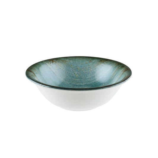 Turgla Vitrified Madera dia.6.25" h:2" 13 oz. Round Decorated Vitrified Bowl - Case Pack: 12