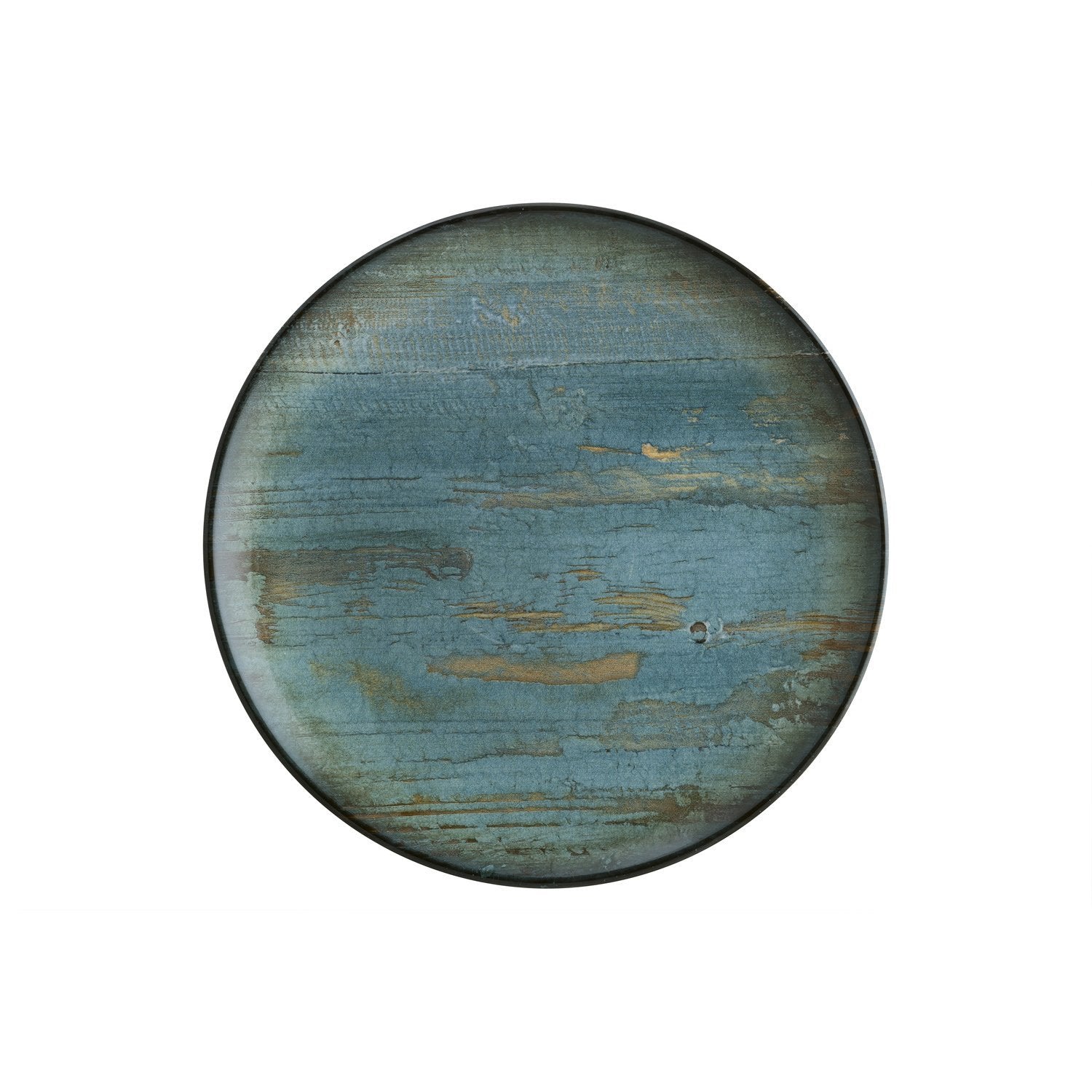 Madera dia.10" Round Decorated Vitrified Plate