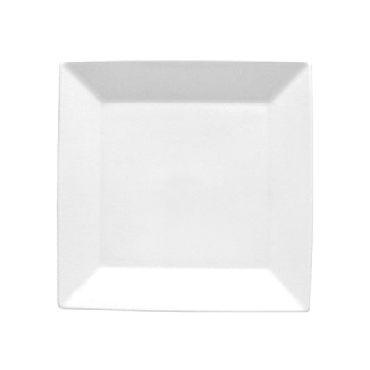 Porcelain Merid 5.5" x 5.5" Square White Porcelain Plate - Case Pack:12