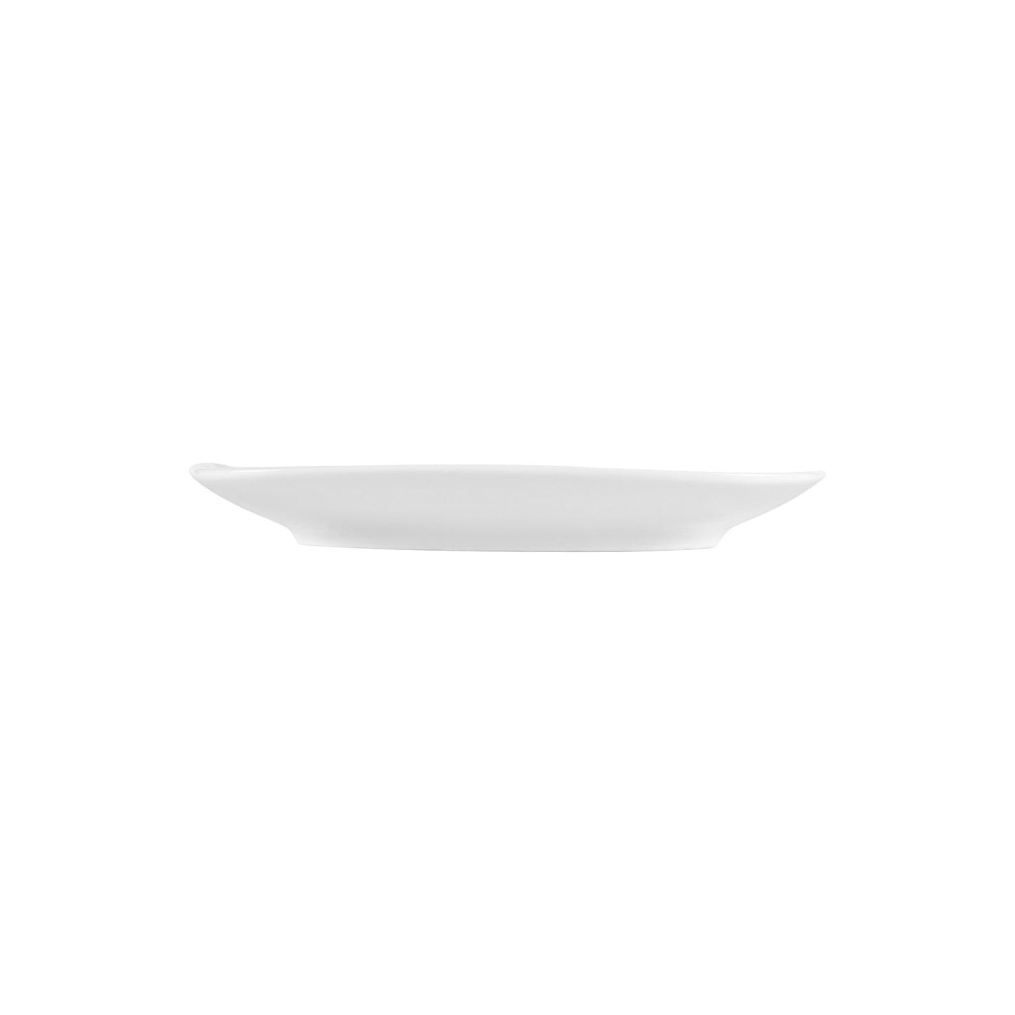 Porcelain Mimoza 10" x 10" Square White Porcelain Plate - Case Pack:12