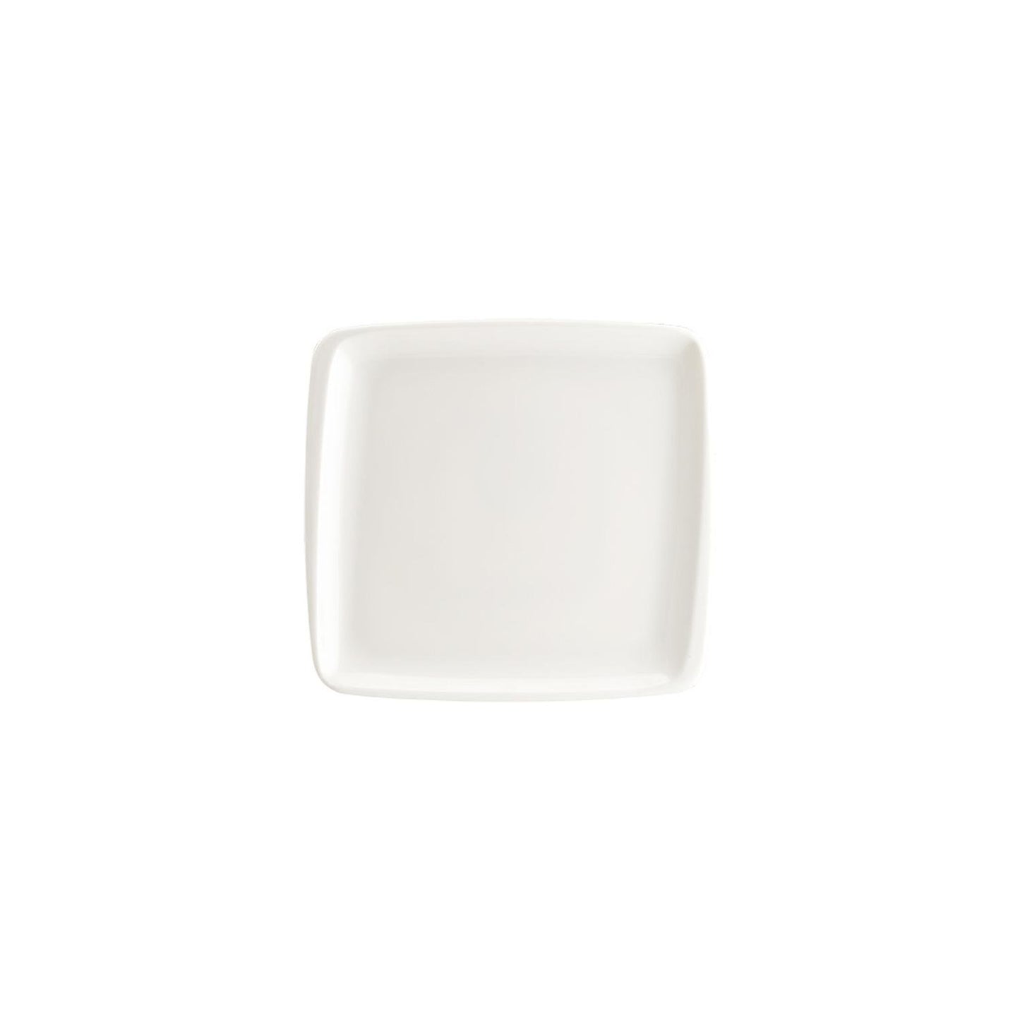 Moove 8.5" x 8" Square Warm White Vitrified Plate