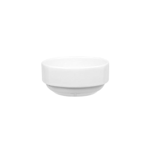 Porcelain Mimoza dia.2.25" h:1" 1 oz. Round White Porcelain Bowl - Case Pack:24