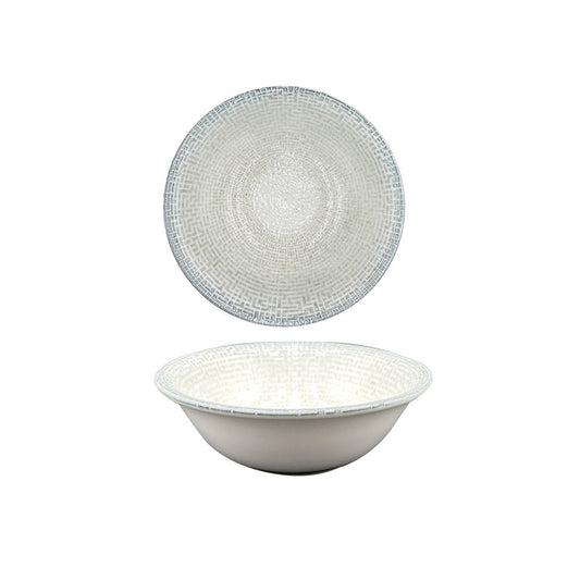 Porcelain Maze dia.6.25" h:2" 13 oz. Round Decorated Porcelain Bowl - Case Pack: 12