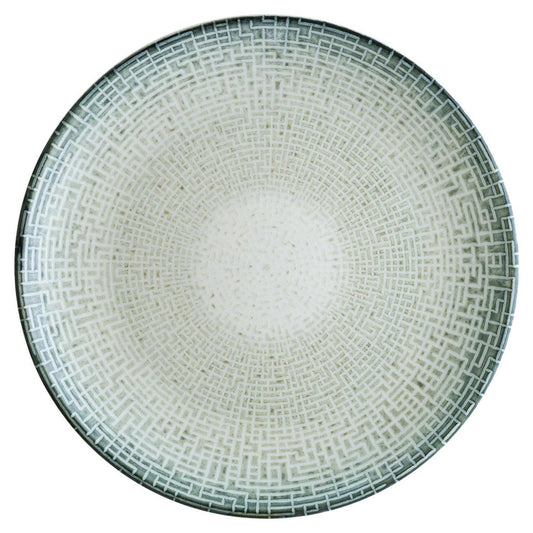 Maze dia.12" Round Decorated Vitrified Plate