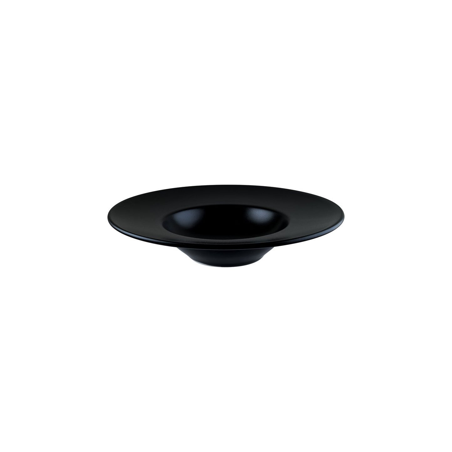 Turgla Vitrified Notte dia.11" h:2.5" 14 oz. Round Black Vitrified Bowl - Case Pack: 6
