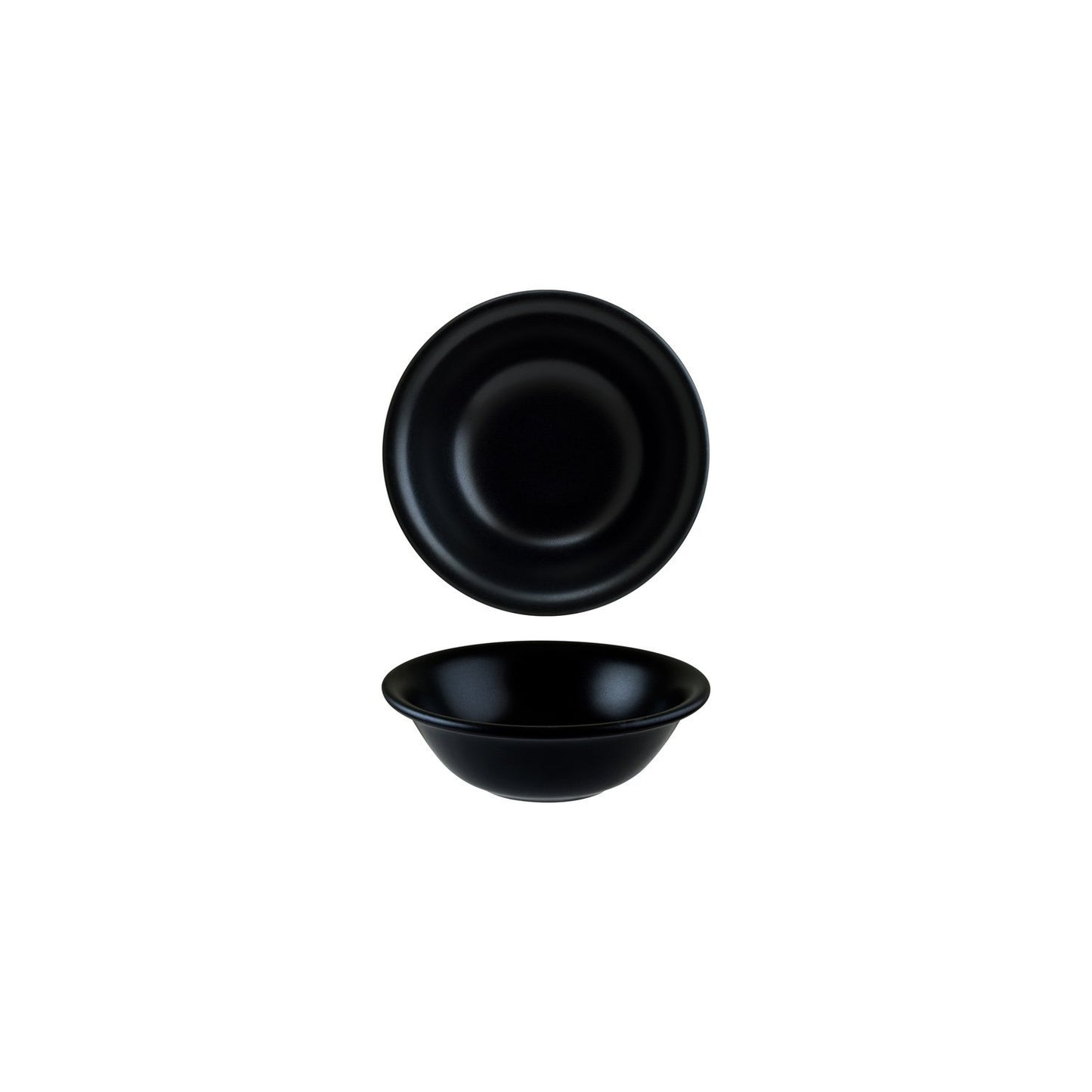 Turgla Vitrified Notte dia.6.25" h:2" 13 oz. Round Black Vitrified Bowl - Case Pack: 12