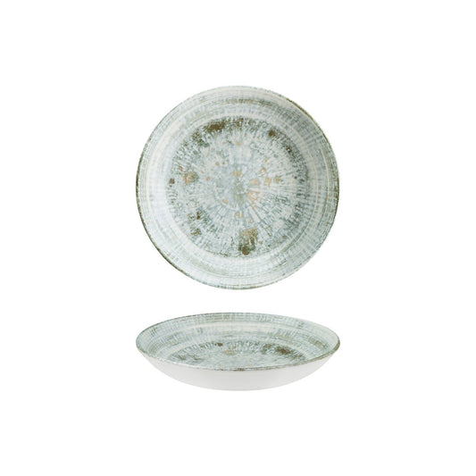 Turgla Vitrified Odette dia.9" h:2" 34 oz. Round Decorated Vitrified Bowl - Case Pack: 6