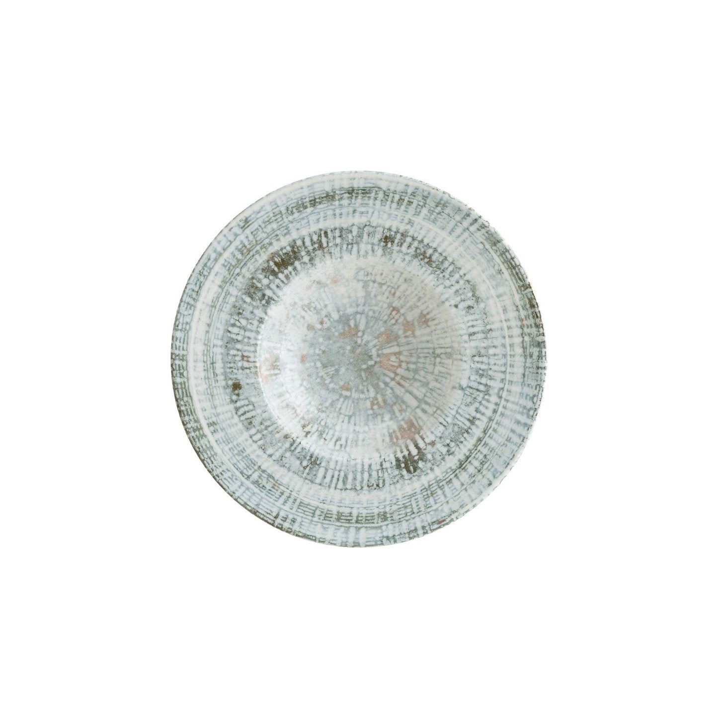 Turgla Vitrified Odette dia.11" h:2.5" 14 oz. Round Decorated Vitrified Bowl - Case Pack: 6