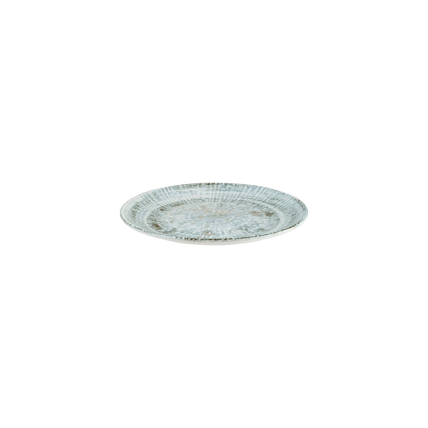 Turgla Vitrified Odette dia.9" Round Decorated Vitrified Plate - Case Pack: 12