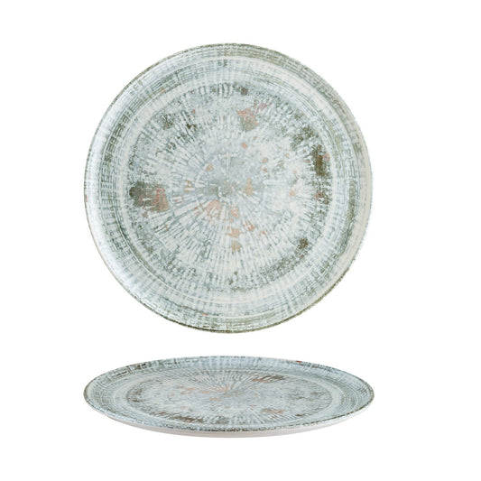Turgla Vitrified Odette dia.12.75" Round Decorated Vitrified Plate - Case Pack: 6