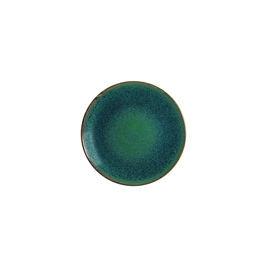 Turgla Vitrified Mar dia.8.25" Round Blue Vitrified Plate - Case Pack: 12