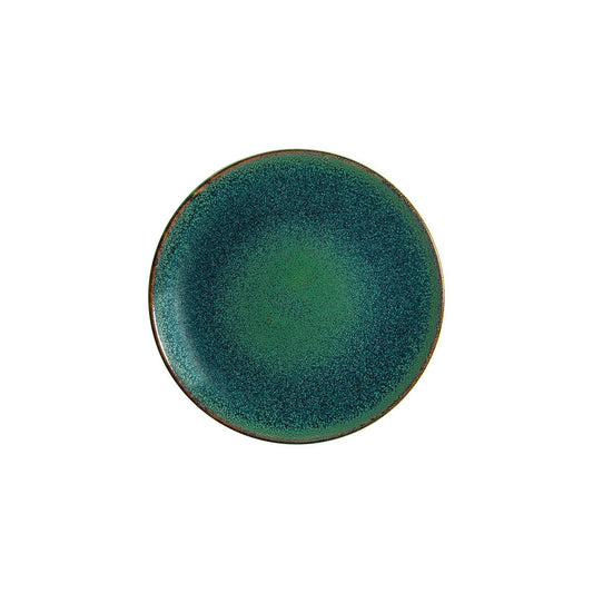 Turgla Vitrified Mar dia.10.5" Round Blue Vitrified Plate - Case Pack: 12