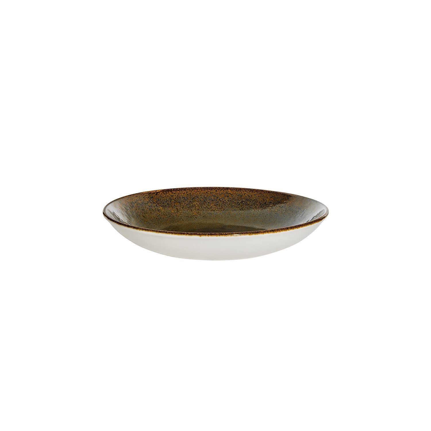 Tierra dia.11" h:2.5" 57 oz. Round Brown Vitrified Bowl