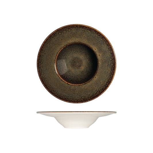 Tierra dia.11" h:2.5" 14 oz. Round Brown Vitrified Bowl