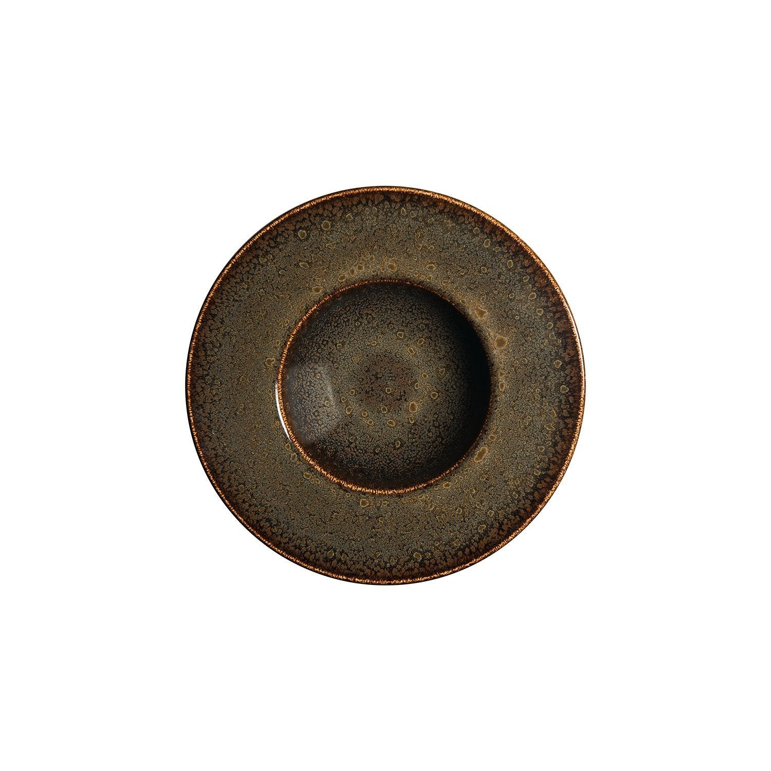 Tierra dia.11" h:2.5" 14 oz. Round Brown Vitrified Bowl