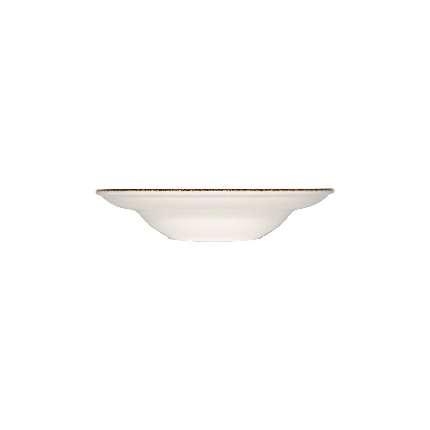 Turgla Vitrified Tierra dia.11.75" h:2.5" 19 oz. Round Brown Vitrified Bowl - Case Pack: 6