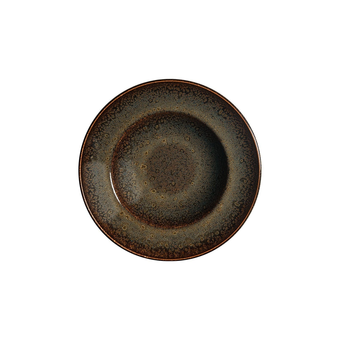 Turgla Vitrified Tierra dia.11.75" h:2.5" 19 oz. Round Brown Vitrified Bowl - Case Pack: 6